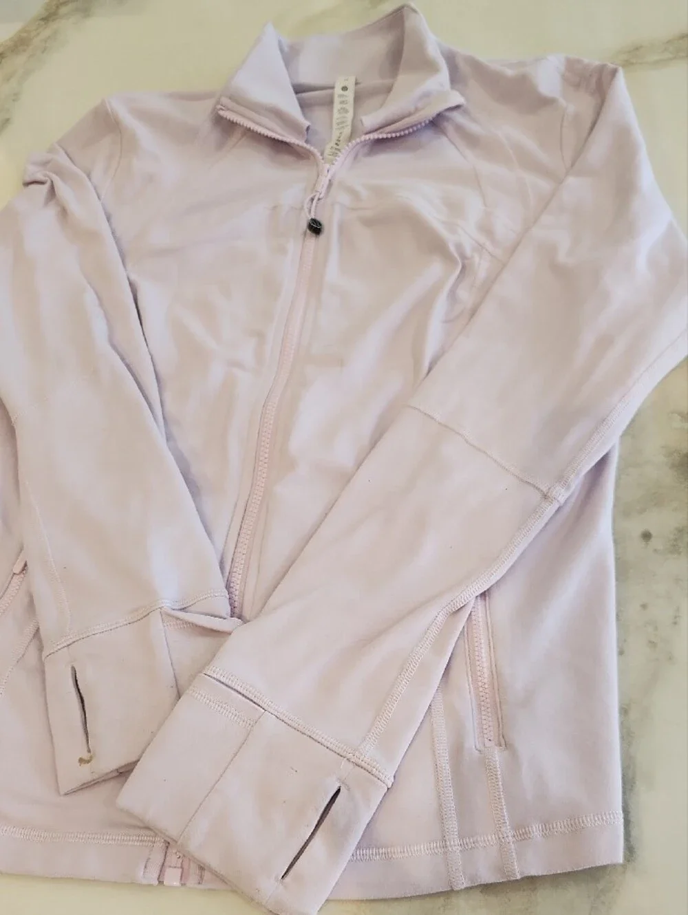 lululemon athletica pale pinkish Purple Zip-Up Jacket..preloved.